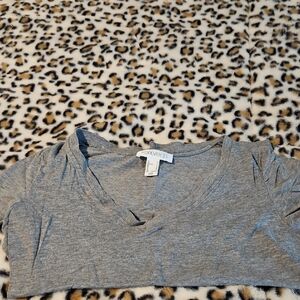 Forever 21 Heather Gray Short Sleeve Top